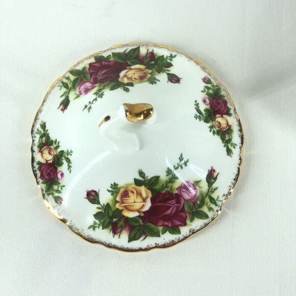 ROYAL ALBERT Old Country Roses Sugar Bowl W. Lid Fine Bone China ELEGANT - Picture 5 of 10